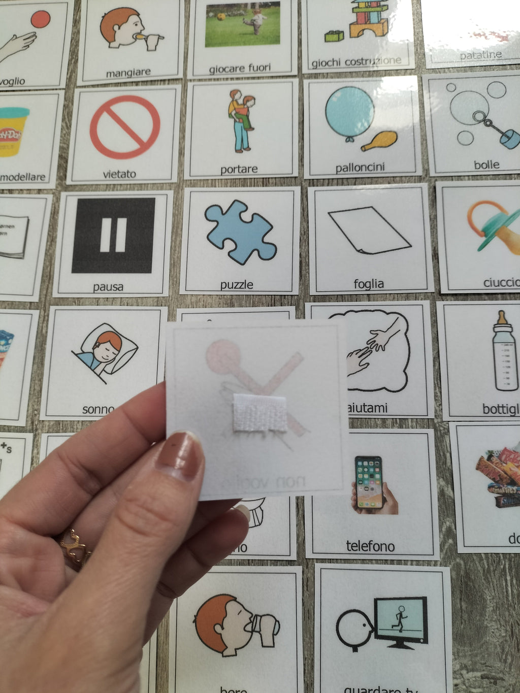 Pittogrammi CAA 30 pezzi – comunicazione bisogni quotidiani bambini autismo e linguaggio