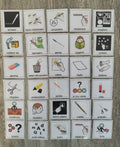 Pittogrammi CAA scuola – 30 pezzi PECS autismo comunicazione bambini