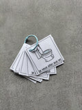 Porte-clés pictogrammes besoins essentiels – Communication CAA / PECS portable enfant TSA TDAH – Mousqueton sortie