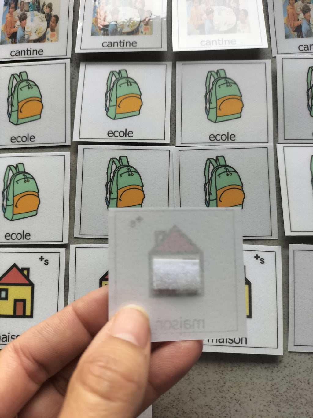 Semainier enfant Montessori avec pictogrammes – Routine semaine école maison cantine – CAA / PECS TSA TDAH