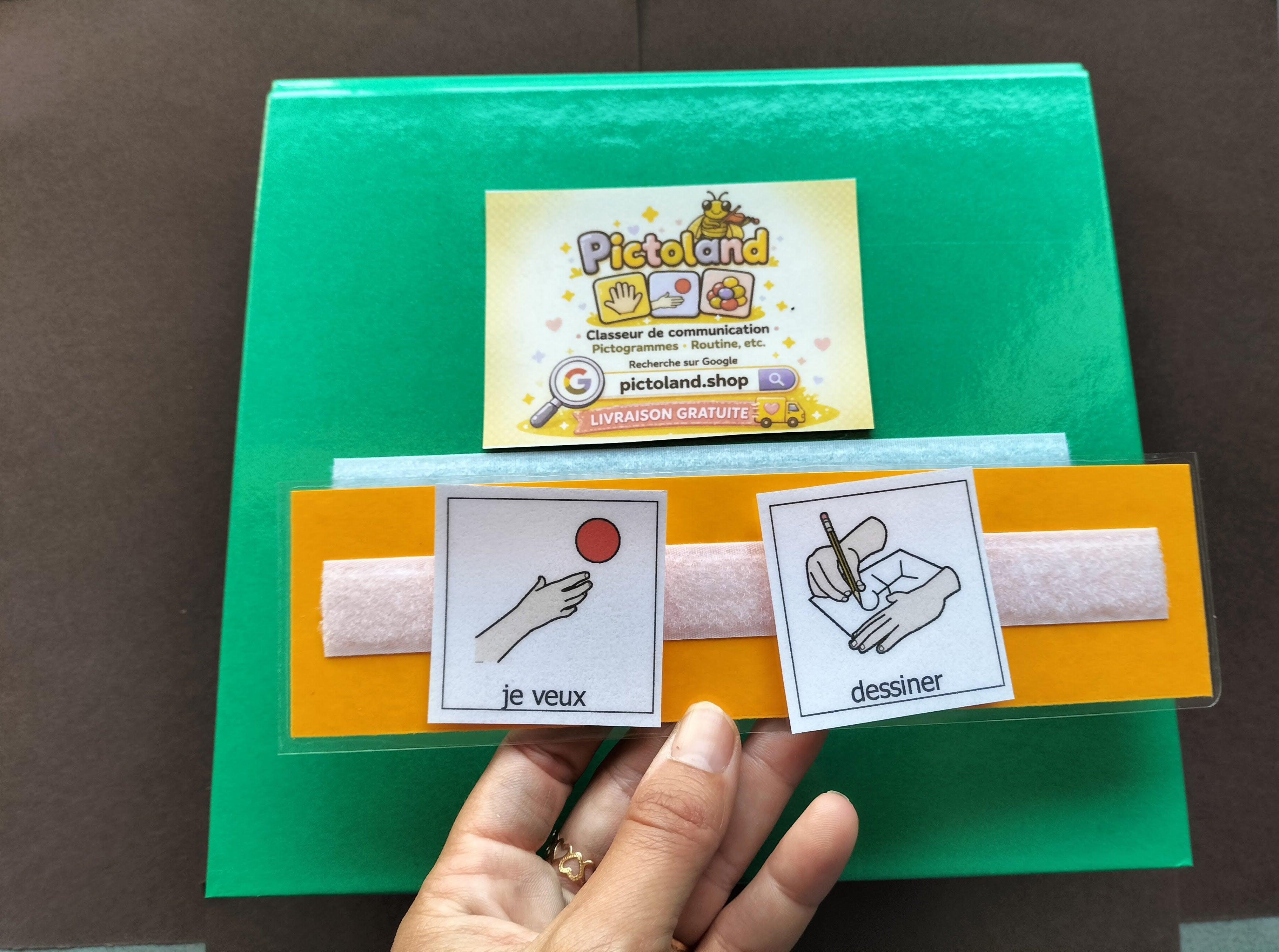 Classeur de communication PECS Makaton CAA – 60 pictogrammes enfant TSA TDAH non verbal – support autonomie langage