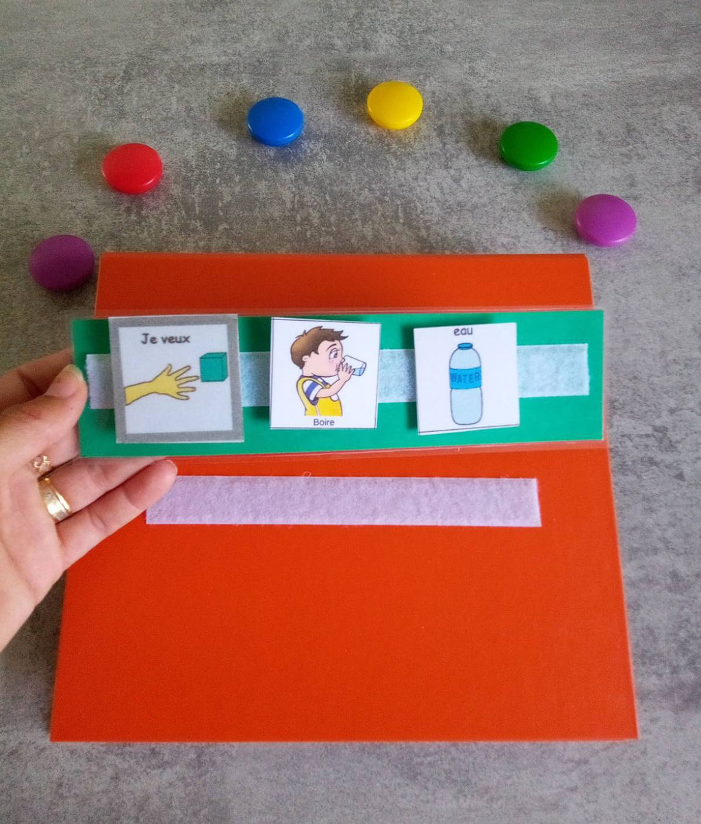 Classeur de communication pour enfant non verbal – autisme, CAA, PECS