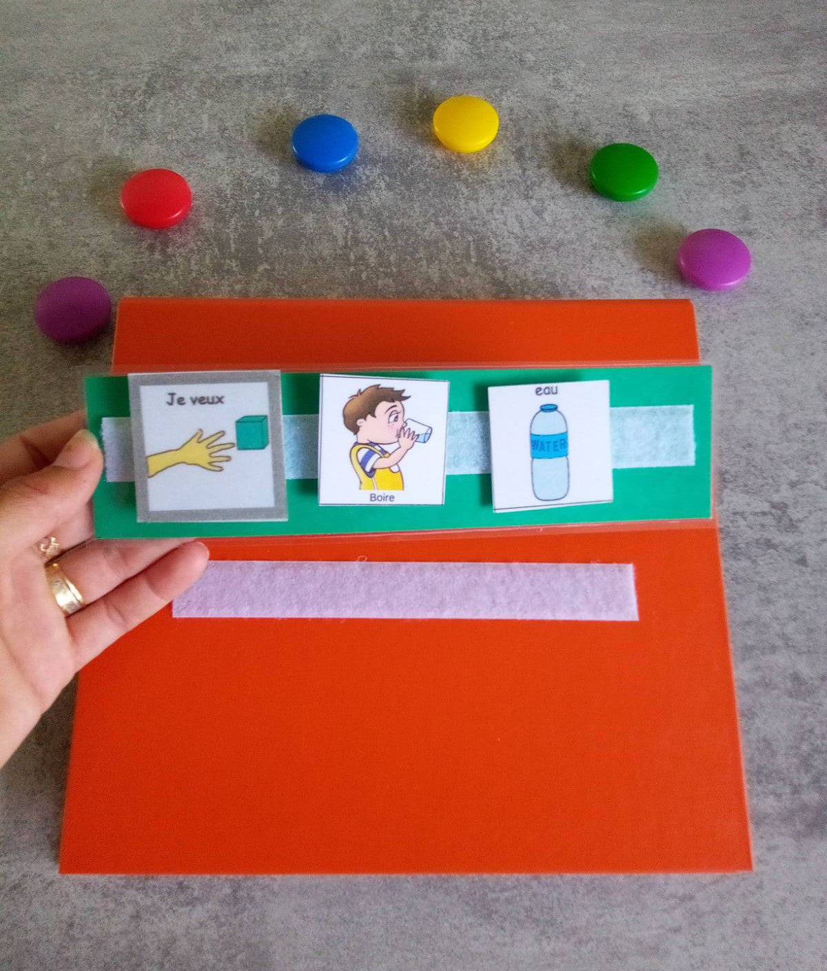 Classeur de communication pour enfant non verbal – autisme, CAA, PECS