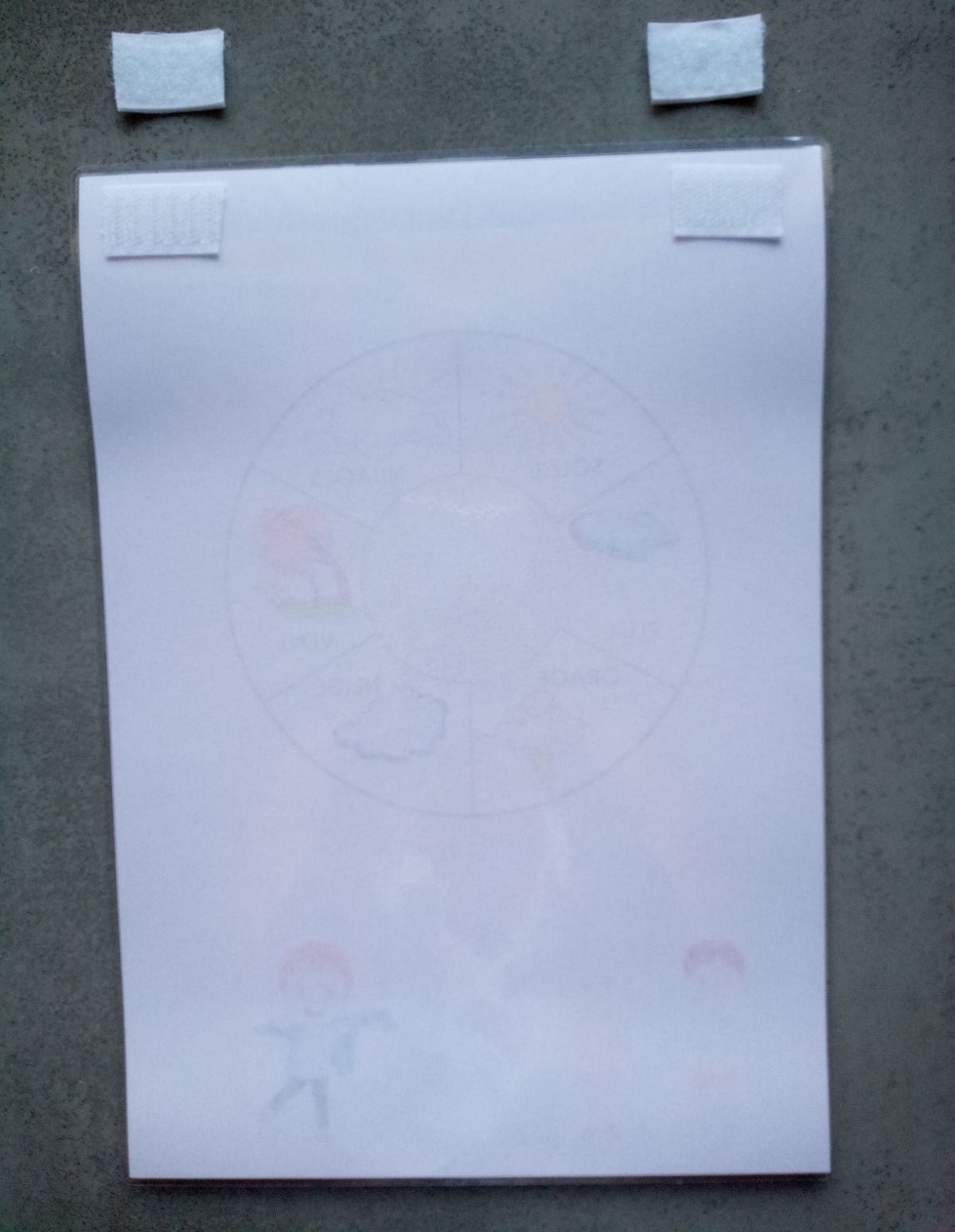 Roue météo enfant – Temps du jour Montessori – Aide à l’habillage CAA / PECS TSA TDAH – A4 plastifiée