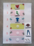 Tableau habillage enfant autonomie – Routine s’habiller seul Montessori – CAA / PECS TSA TDAH – pictogrammes vêtements