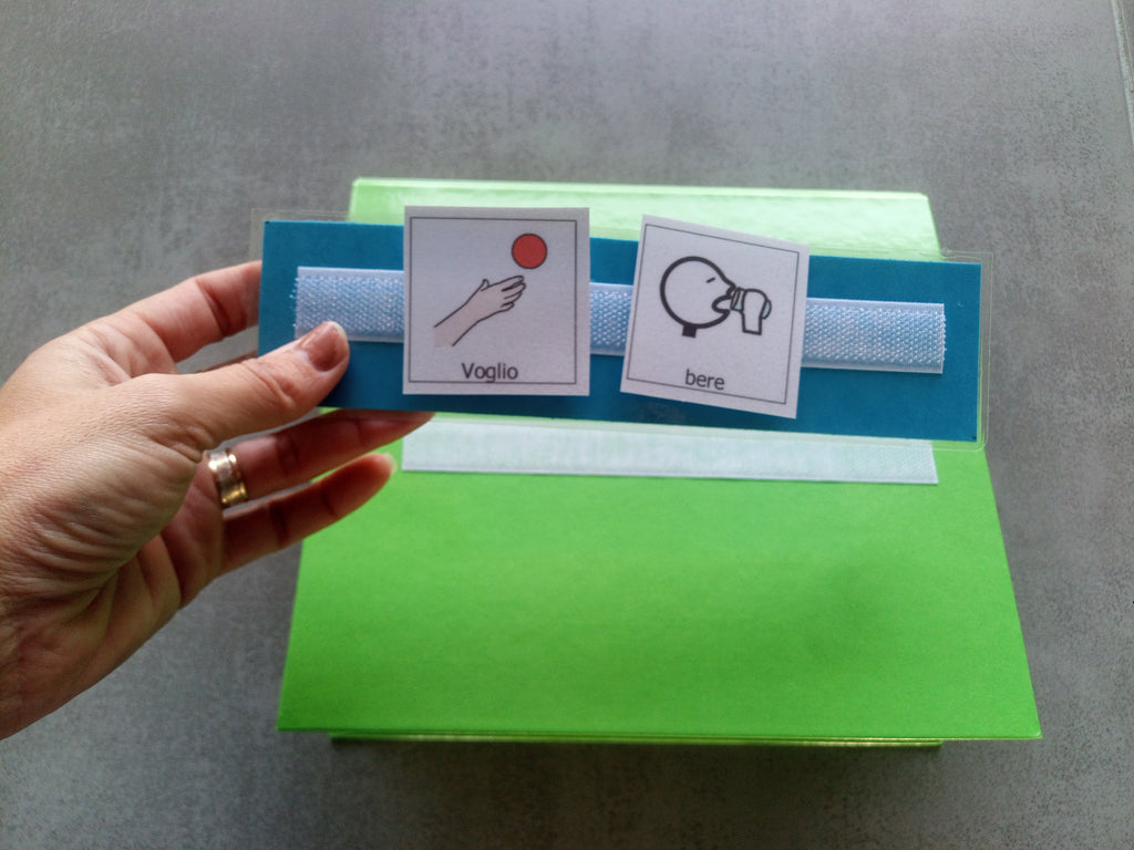 Quaderno comunicazione autismo bambini CAA – supporto visivo PECS Makaton