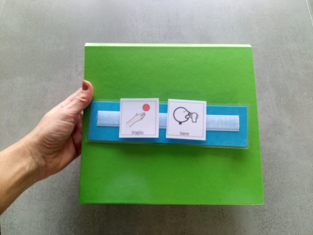 Quaderno comunicazione autismo bambini CAA – supporto visivo PECS Makaton