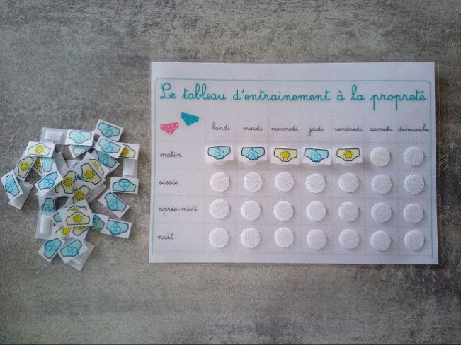 Tableau transition propreté enfant toilettes Montessori – CAA / PECS TSA TDAH – pictogrammes