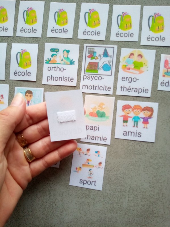 Semainier enfant Montessori avec pictogrammes – Routine semaine école maison spécialiste – CAA / PECS TSA TDAH