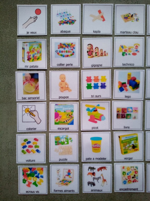 30 pictogrammes jeux et activités enfant – PECS / Makaton CAA – choix loisirs Montessori – communication TSA non verbal