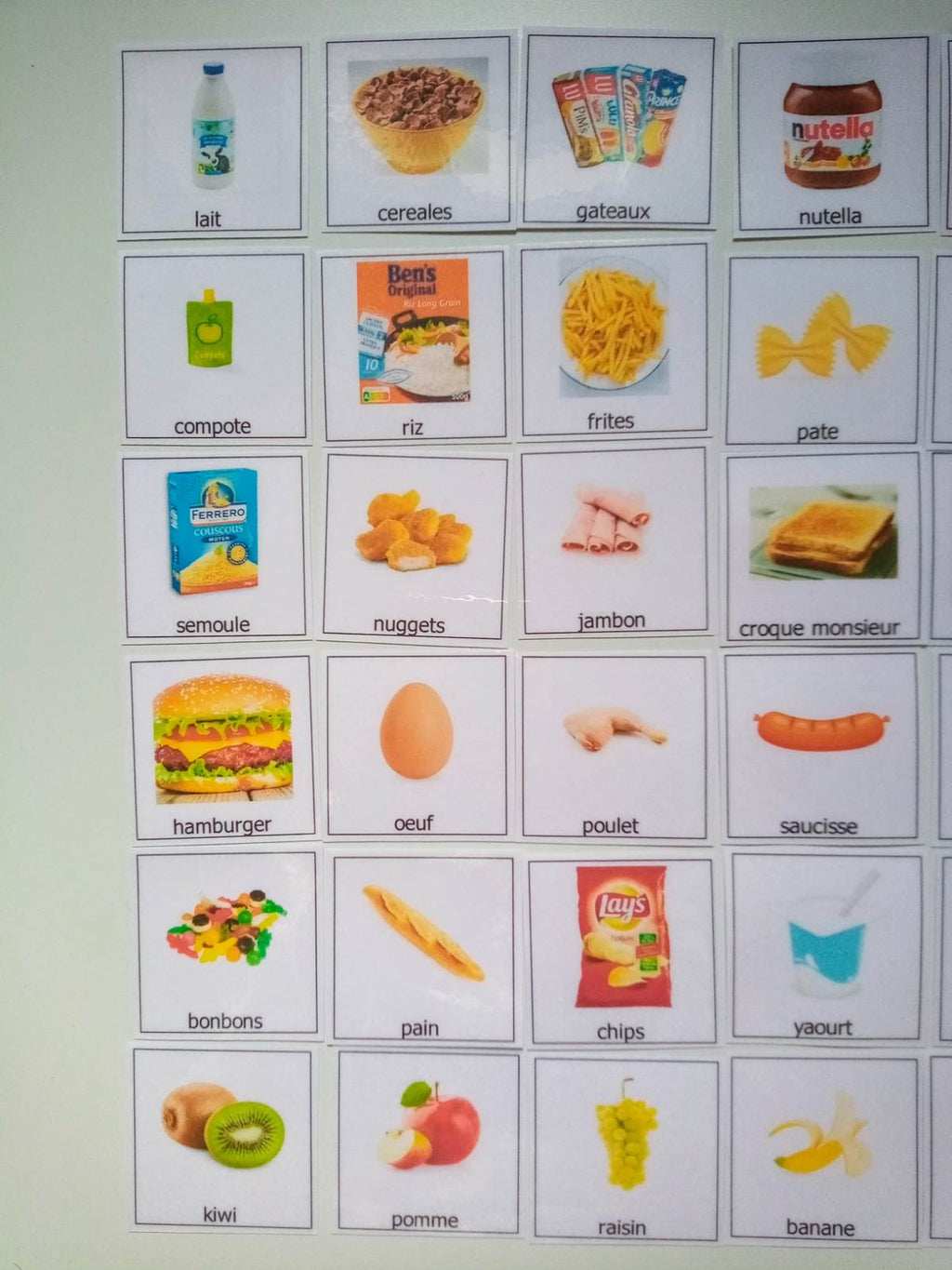 30 pictogrammes alimentation enfant – PECS / Makaton / TSA non verbal – communication repas Montessori – éveil du langage