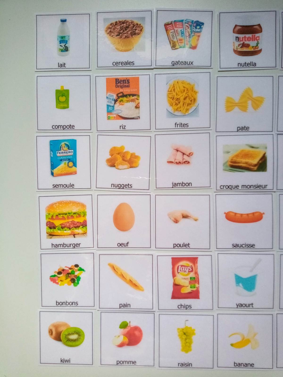 30 pictogrammes alimentation enfant – PECS / Makaton / TSA non verbal – communication repas Montessori – éveil du langage