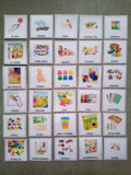 30 pictogrammes jeux et activités enfant – PECS / Makaton CAA – choix loisirs Montessori – communication TSA non verbal