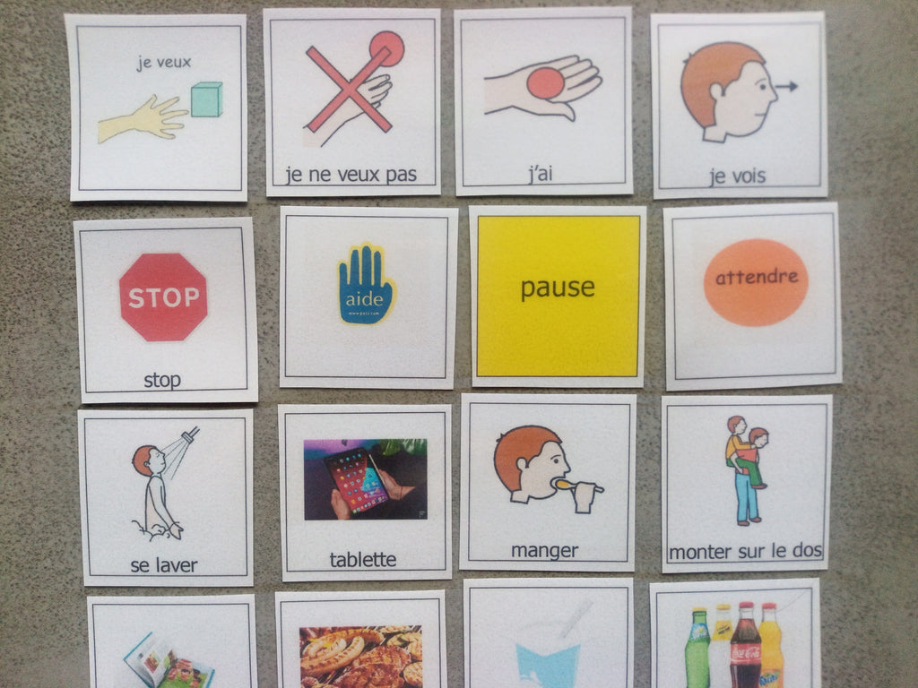 lot 24 pictogrammes communication quotidien pecs caa makaton