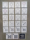23 pictogrammes nombres et formes géométriques – Montessori PECS communication TSA non verbal – apprentissage visuel mathématiques