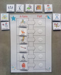 Routine visuelle enfant autonomie – 15 pictogrammes emploi du temps A4 plastifié PECS Montessori CAA TSA TDAH – liste de tâches quotidienne