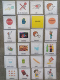 lot 24 pictogrammes communication quotidien pecs caa makaton