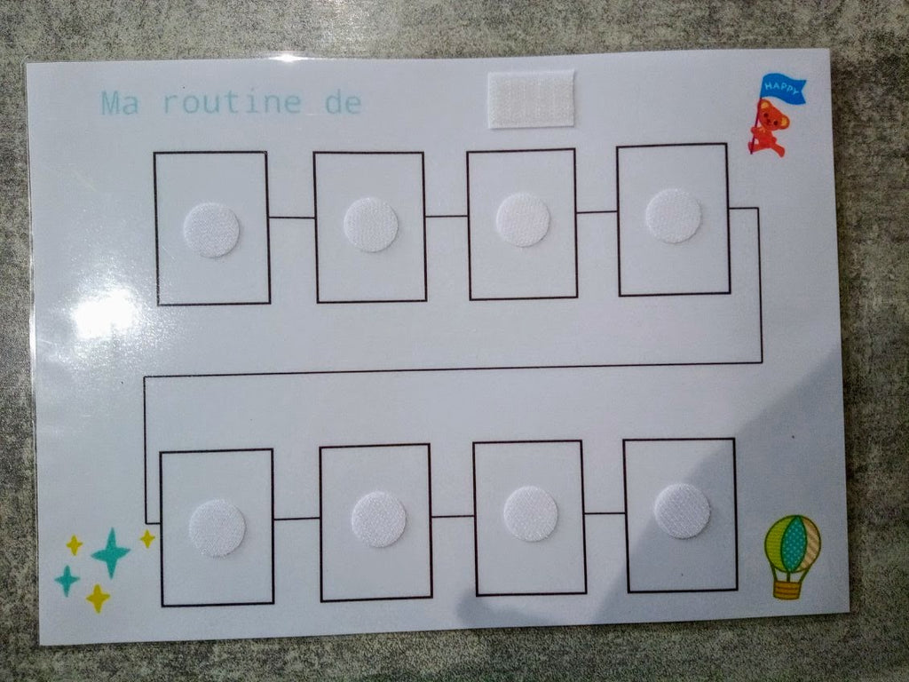 Routine emploi du temps enfant – Pictogrammes journée Montessori – CAA / PECS TSA TDAH – organisation visuelle 27 pictos