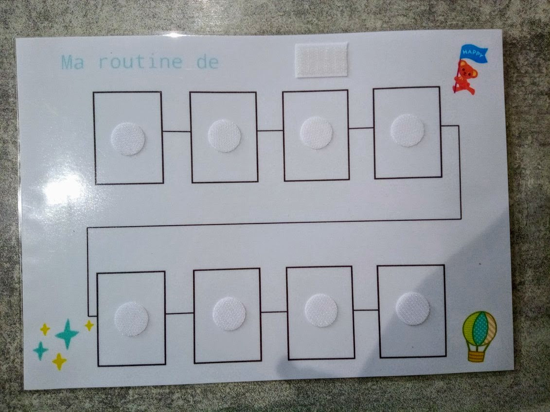 Routine emploi du temps enfant – Pictogrammes journée Montessori – CAA / PECS TSA TDAH – organisation visuelle 27 pictos