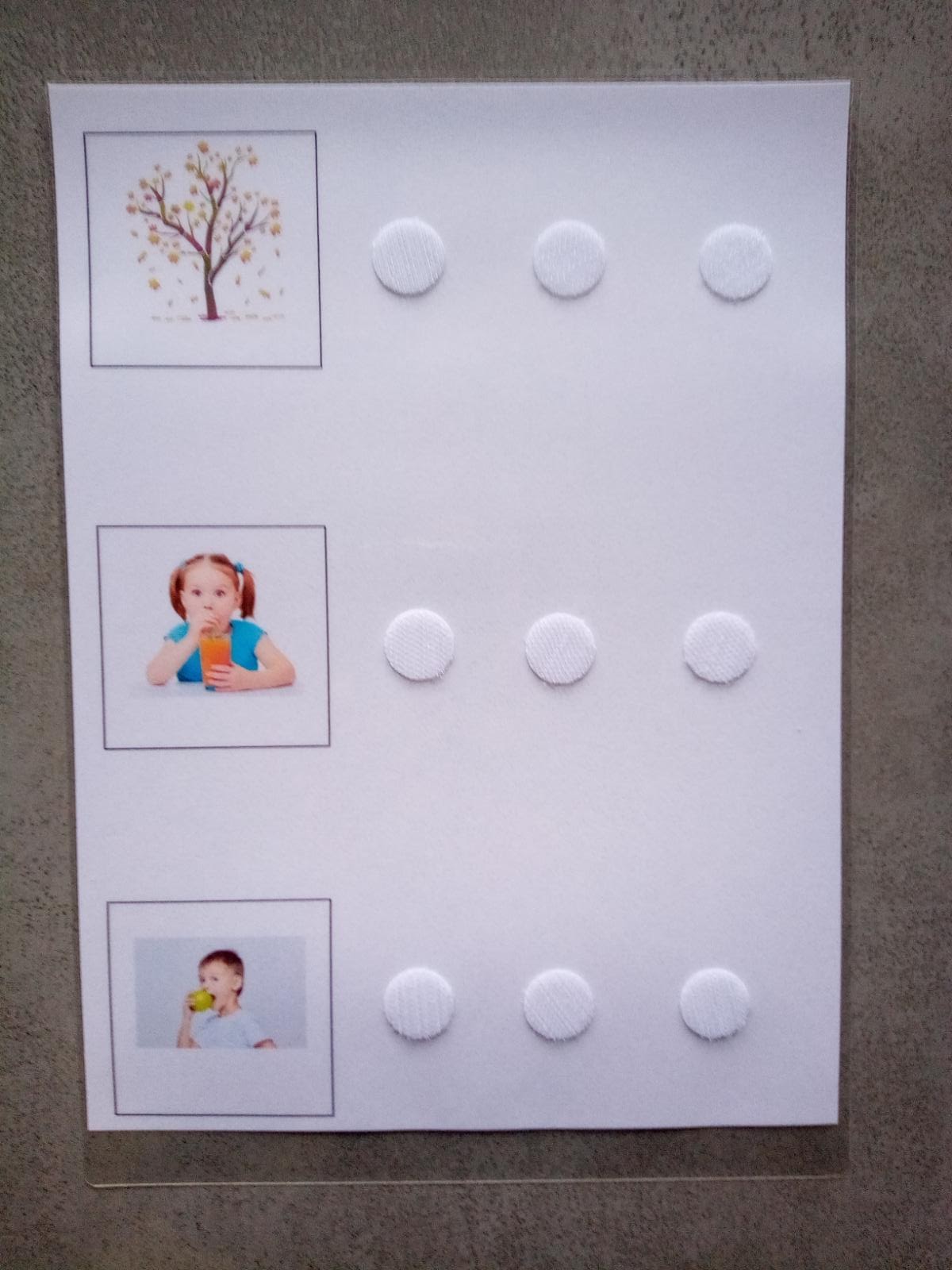 Support construction phrase pictogrammes enfant – PECS / Makaton CAA – apprentissage langage TSA non verbal – A4 plastifiée