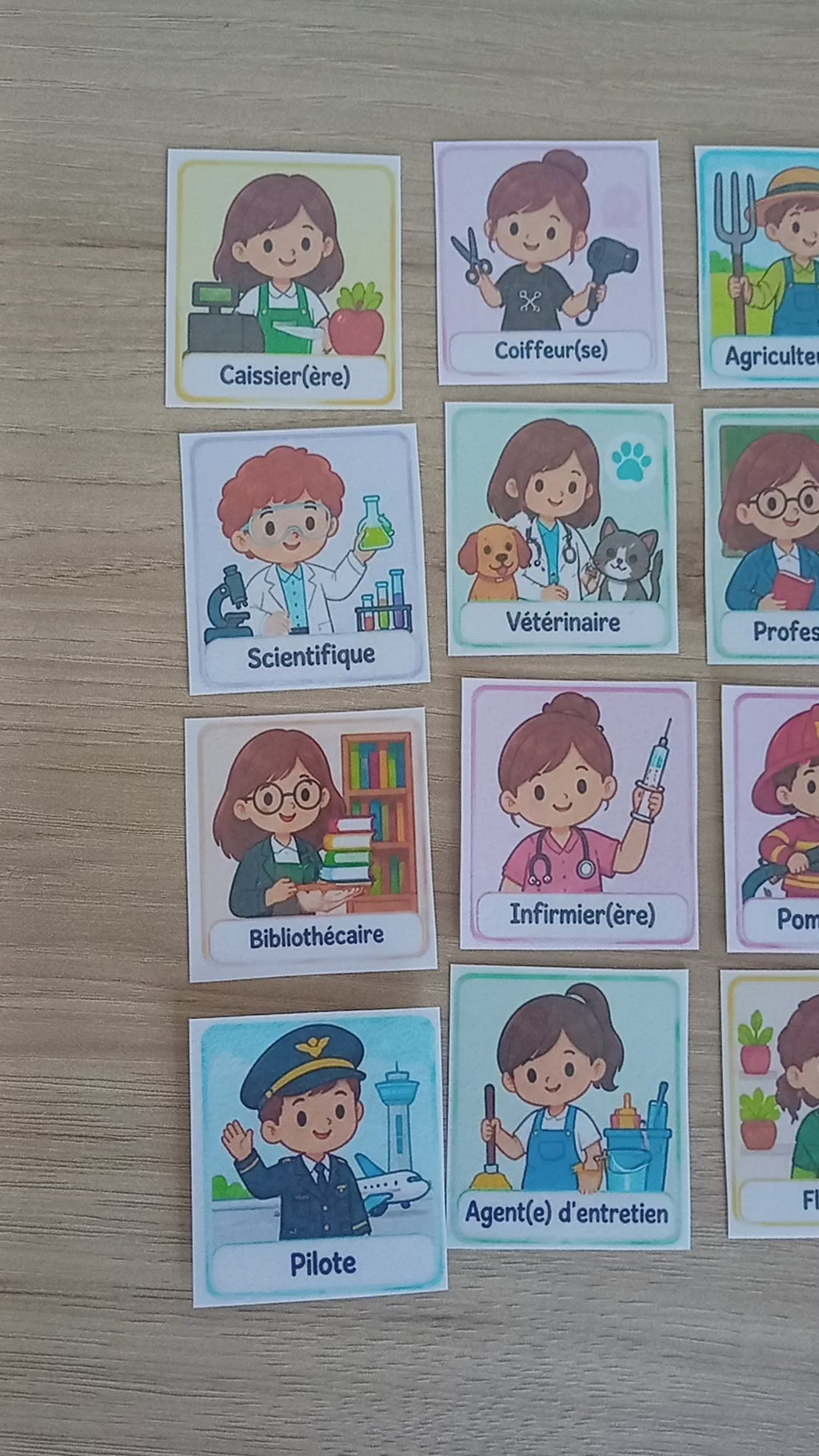 24 pictogrammes les métiers