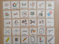 30 pictogrammes matériel scolaire et consignes