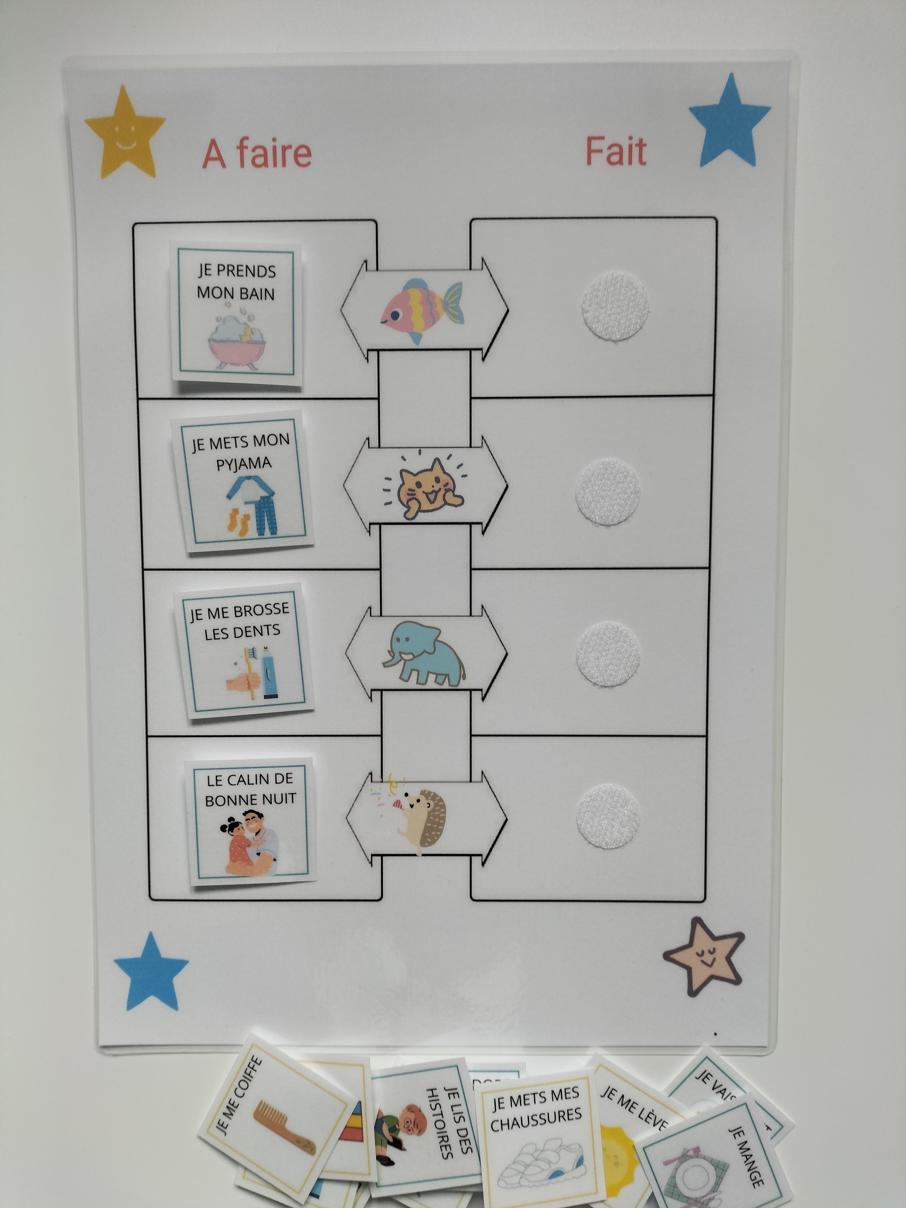 Routine Visuelle Enfant avec Pictogrammes