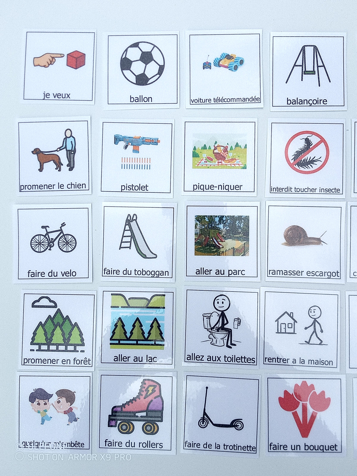 30 pictogrammes activités extérieures
