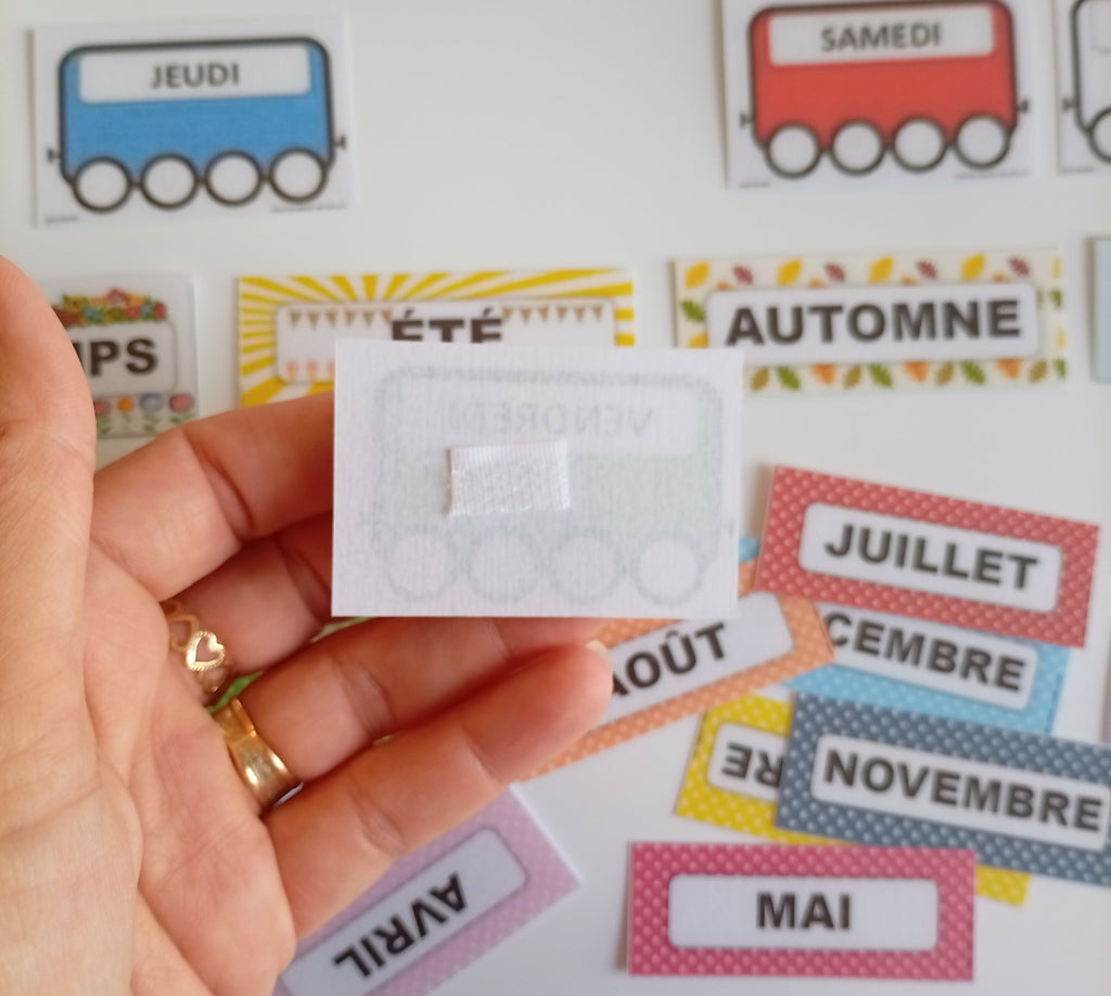 Pictogrammes Jours de la semaine, Mois et Saisons – PECS Montessori TSA
