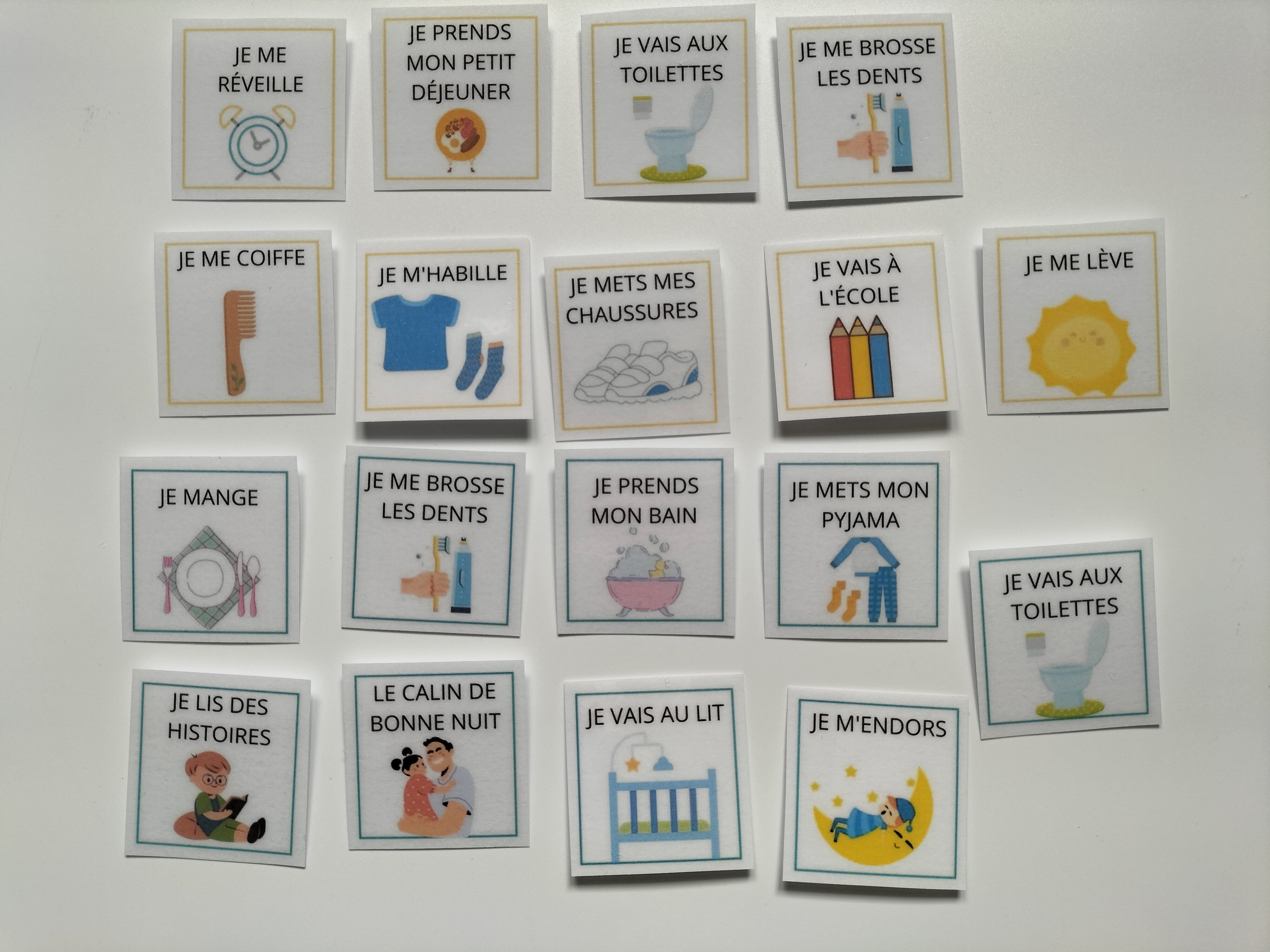 Routine Visuelle Enfant avec Pictogrammes