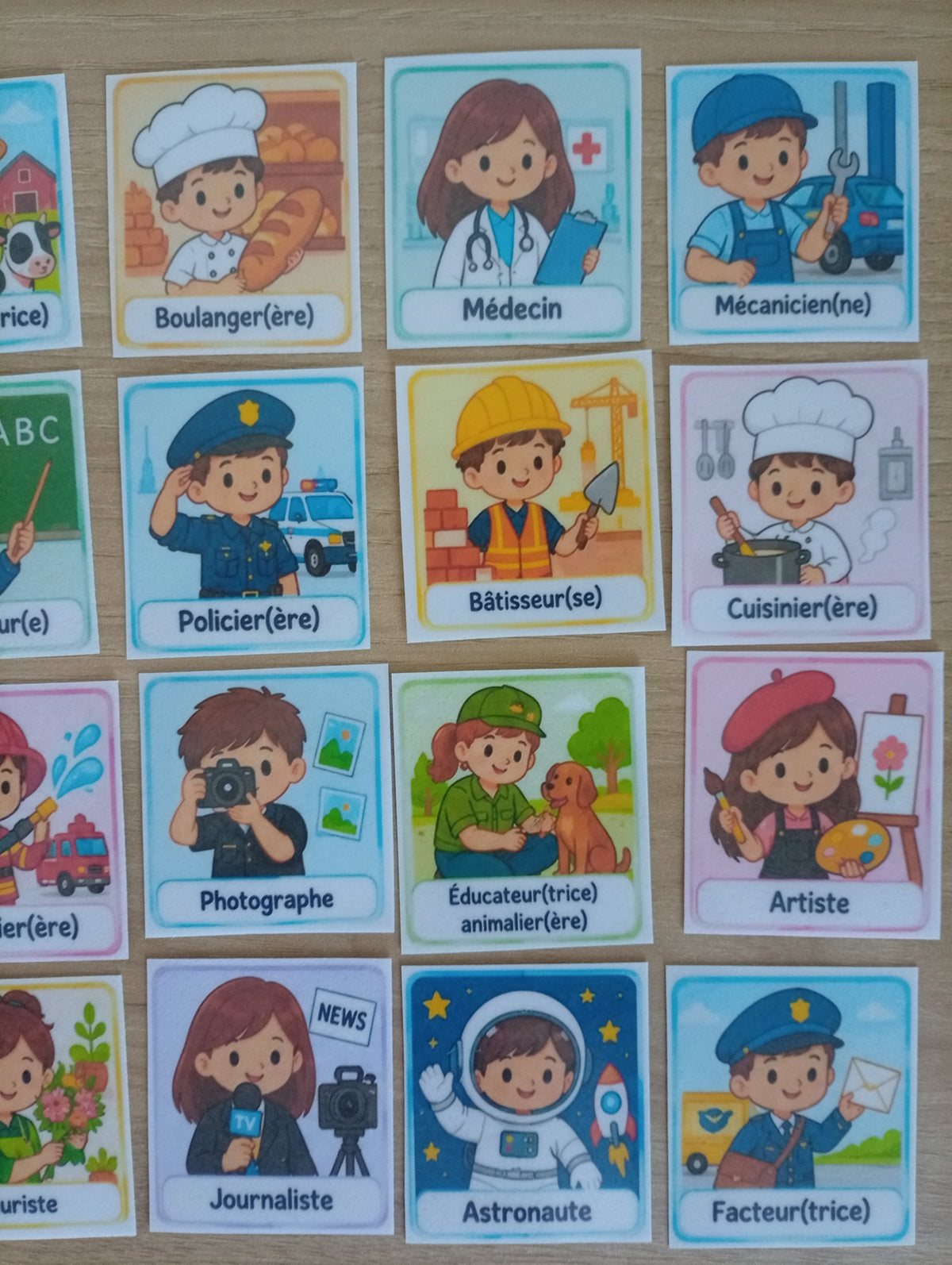 24 pictogrammes les métiers