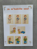 affiche s'habiller étape par étape routine autonomie tsa