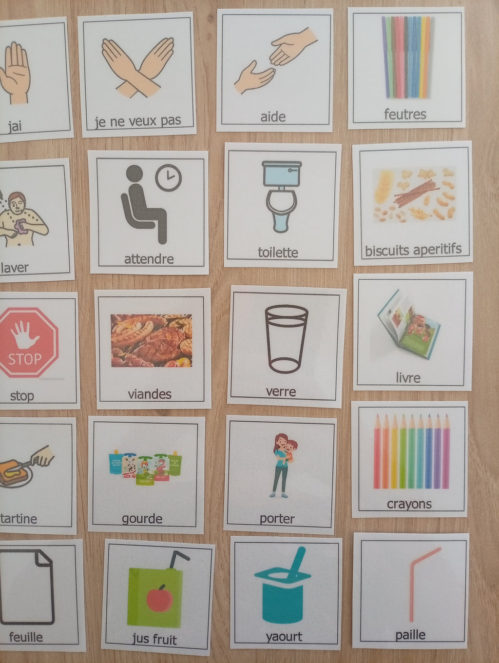 30 pictogrammes vie quotidienne