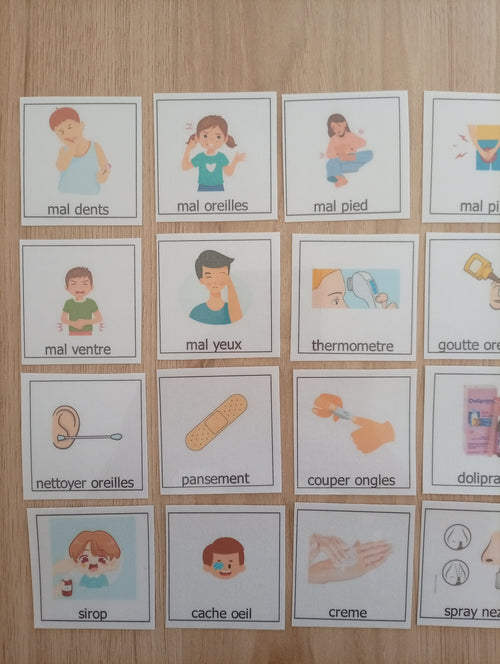 24 pictogrammes douleur et soins