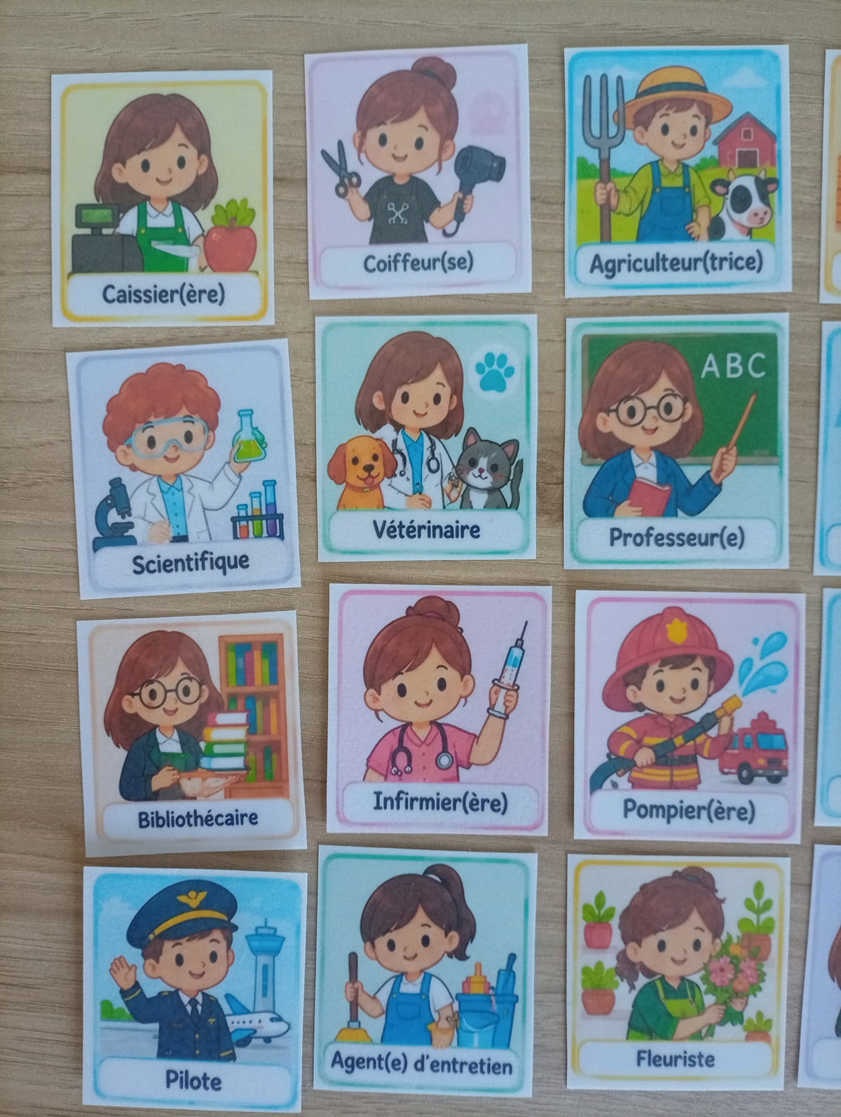 24 pictogrammes les métiers
