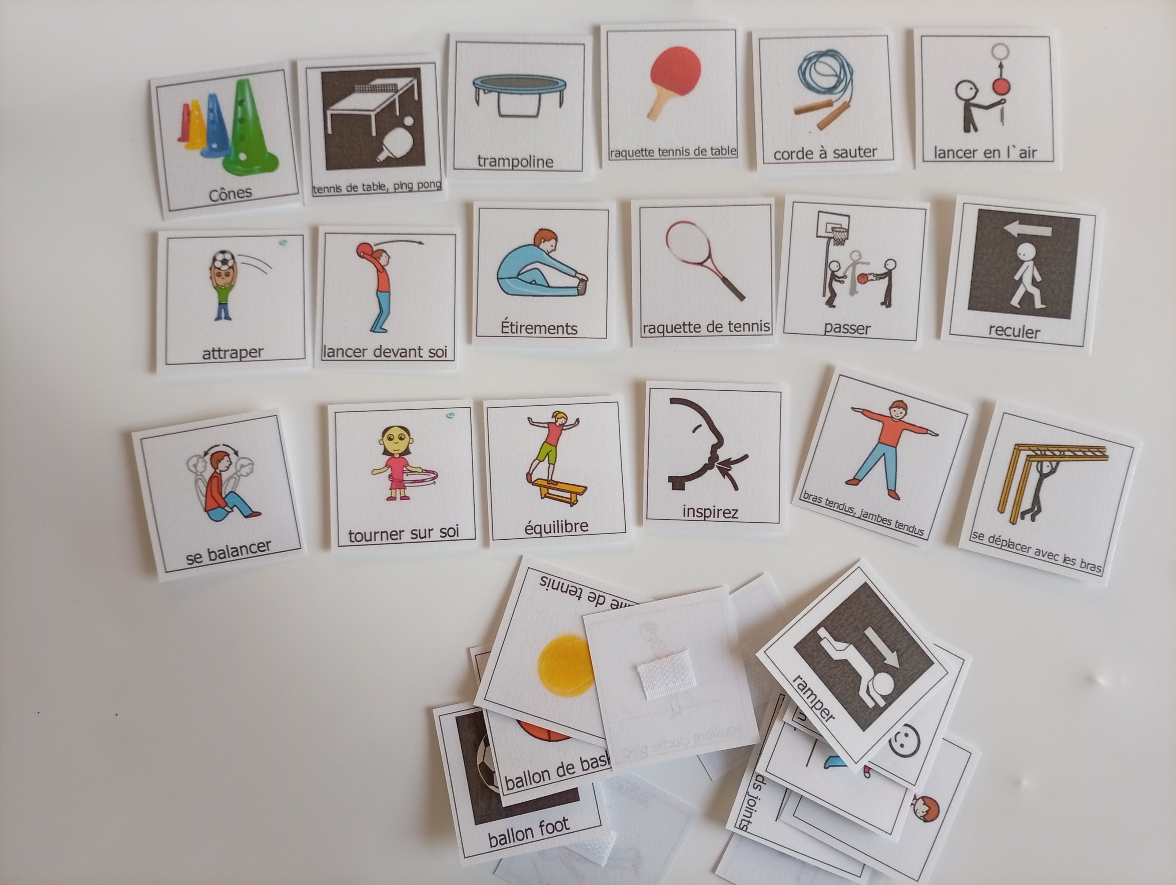 30 Pictogrammes Sport PECS Makaton CAA